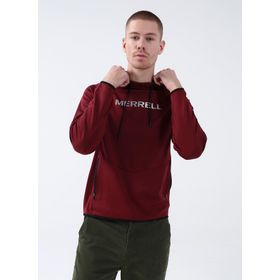 Merrell M23SEARCH Bordo Erkek Kapüşonlu Düz Sweatshirt
