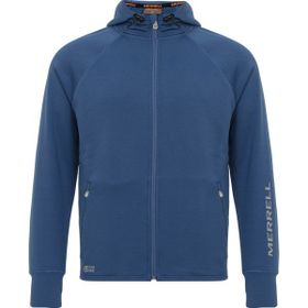 Merrell M23SPEED Mavi Erkek Kapüşonlu Düz Sweatshirt