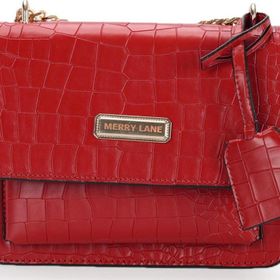 Merry Lane Milano Kroko Kırmızı Kadın Omuz Çantası