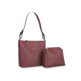 Merry Lane Palermo Naturel Bordo Kadın Omuz Çantası