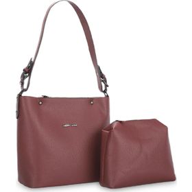 Merry Lane Palermo Naturel Bordo Kadın Omuz Çantası