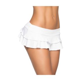 Merry See Beyaz Şık Mini Etek