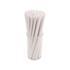 Mert 6 mm 100 Adet Beyaz Kağıt Pipet