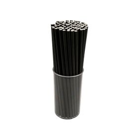 Mert 6 mm 100 Adet Siyah Kağıt Pipet