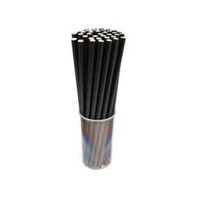 Mert 8 mm 100 Adet Siyah Kağıt Pipet