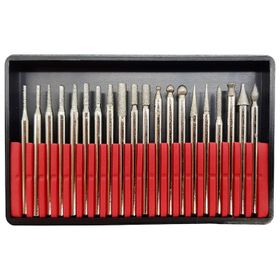 MertTools 20 Parça Elmas Camcı Taşcı Gravür Freze Taşlama Uç Seti