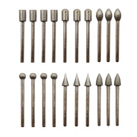 MertTools 20 Parça Elmas Camcı Taşcı Gravür Freze Taşlama Uç Seti