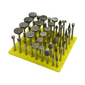 MertTools 50 Parça Elmas Camcı Taşcı Gravür Freze Taşlama Uç Seti