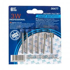 MertTools HSS 6 Parça Dremel Uyumlu Gravür Oyma Freze Ucu Seti
