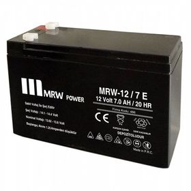 Mervesan MRW-12/7E 12 Vdc 7 Ah Ekonomik Kurşun Asit Kuru Tip Akü