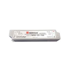 Mervesan MSD-35-700 35W 700 mA IP67 Sabit Akım Led Driver