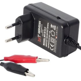 Mervesan MT-6-12C 6 V-12 V 1A Smps Akü Şarj Adaptörü