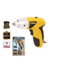 Meşem 142 4.0V 1500 mah Li-on Battery 24 Parça Şarjlı Matkap Seti