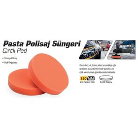 Meşem 150 mm Pasta Polisaj Süngeri Cırtlı Ped