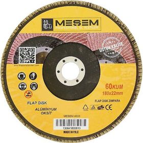 Meşem 40 Kum 115x22 mm Metal Ahşap Flap Disk Zımpara