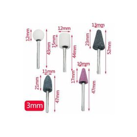 Meşem kg1002415 10 Parça Mini Taş Zımpara Matkap Ucu Seti