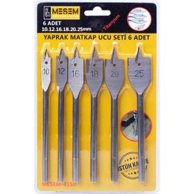 Meşem Yaprak Matkap Ucu Seti 6 Parça Tahta Ahşap Oyma Kelebek Set