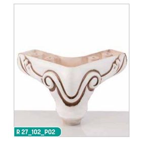 Mesir Sultan 10 cm Oymalı Beyaz Pp Plastik Ayak