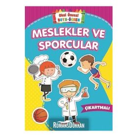 Meslekler ve Sporcular - Okul Öncesi Boya - Öğren - Kolektif