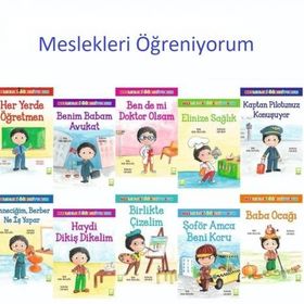 Meslekleri Öğreniyorum Resimli Hikaye 10 Kitap Set - Erdal Çakıcıoğlu