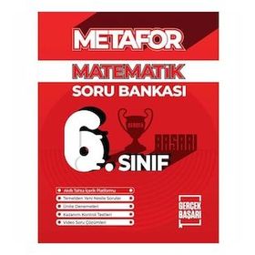 Metafor Yayınları 6. Sınıf Matematik Soru Bankası