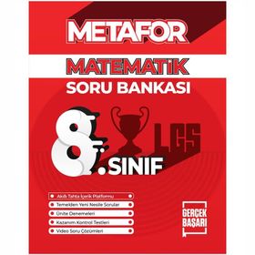 Metafor Yayınları 8. Sınıf Matematik Soru Bankası