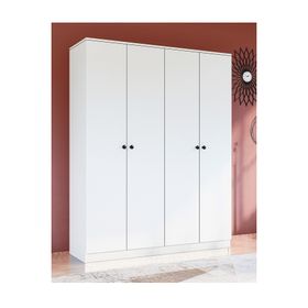 Metalia 4 Kapılı Düğme Kulplu Gardrop