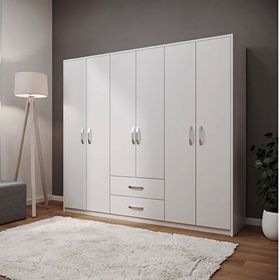Metalia Delüx 6 Kapaklı 2 Çekmeceli Gardırop
