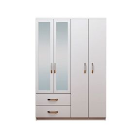 Metalia Diva 4 Kapılı 2 Çekmeceli Aynalı Gardrop