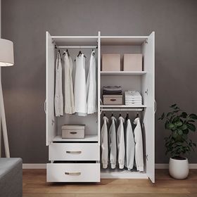 Metalia Diva 4 Kapılı 2 Çekmeceli Aynalı Gardrop
