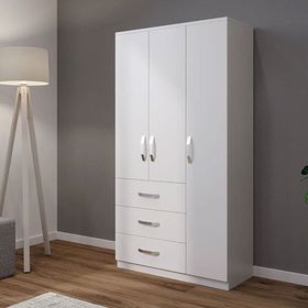Metalia Ece Lux 3 Kapılı 3 Çekmeceli Gardırop