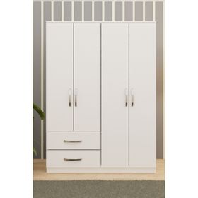 Metalia GM 0080 Dekor 4 Kapılı 2 Çekmeceli Gardrop