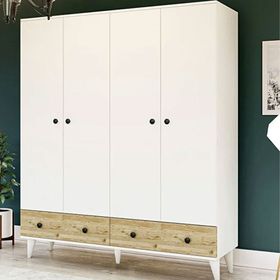 Metalia GM 414 4 Kapılı 2 Çekmeceli Gardolap