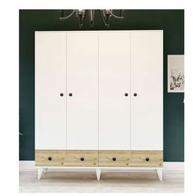 Metalia GM 414 4 Kapılı 2 Çekmeceli Gardolap