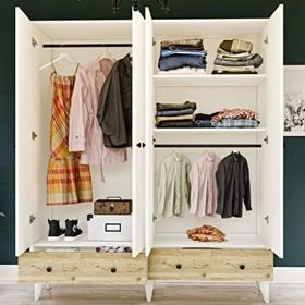 Metalia GM 414 4 Kapılı 2 Çekmeceli Gardrop