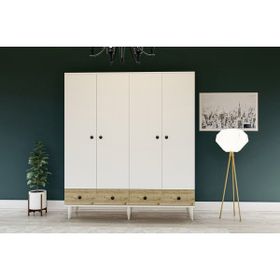 Metalia GM 414 4 Kapılı 2 Çekmeceli Gardrop