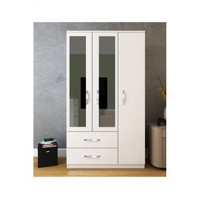 Metalia GM 851 Home Aynalı 3 Kapı 2 Çekmeceli Gardırop