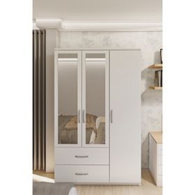 Metalia GM 851 Home Aynalı 3 Kapı 2 Çekmeceli Gardırop