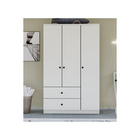 Metalia GM 854 Home 3 Kapılı 2 Çekmeceli Düğme Kulplu Gardırop