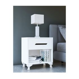 Metalia GM020 Siyah Kulplu Beyaz Komodin