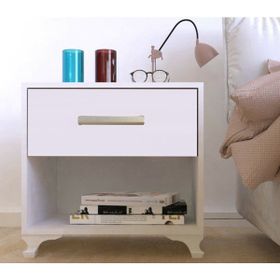Metalia GM026 Beyaz Tek Çekmeceli Komidin