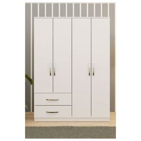Metalia GM080 Dekor 4 Kapılı 2 Çekmeceli Gardrop