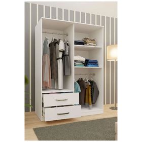 Metalia GM080 Dekor 4 Kapılı 2 Çekmeceli Gardrop