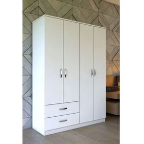 Metalia GM080 Dekor 4 Kapılı 2 Çekmeceli Gardrop