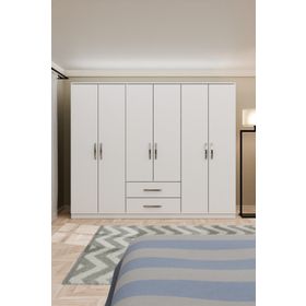 Metalia GM315 Delüx 6 Kapılı 2 Çekmeceli Gardrop