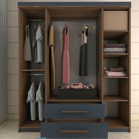 Metalia GM817 Perla Lüx 4 Kapılı 2 Çekmeceli Gardrop