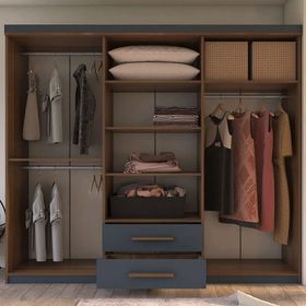 Metalia GM820 Armina Lüx 6 Kapı 2 Çekmeceli Aynalı Gardrop