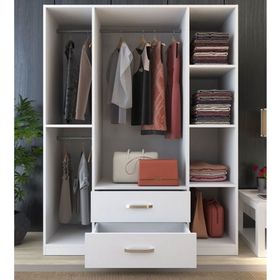 Metalia Smartline 4 Kapılı 2 Çekmeceli Taç Gardırop