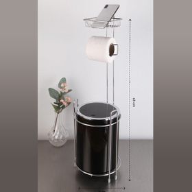 Metalife Yedekli Wc Kağıtlık Ve Çöp Kovası