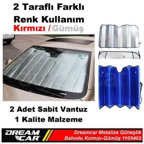Metalize 60X130 cm Gümüş Güneşlik